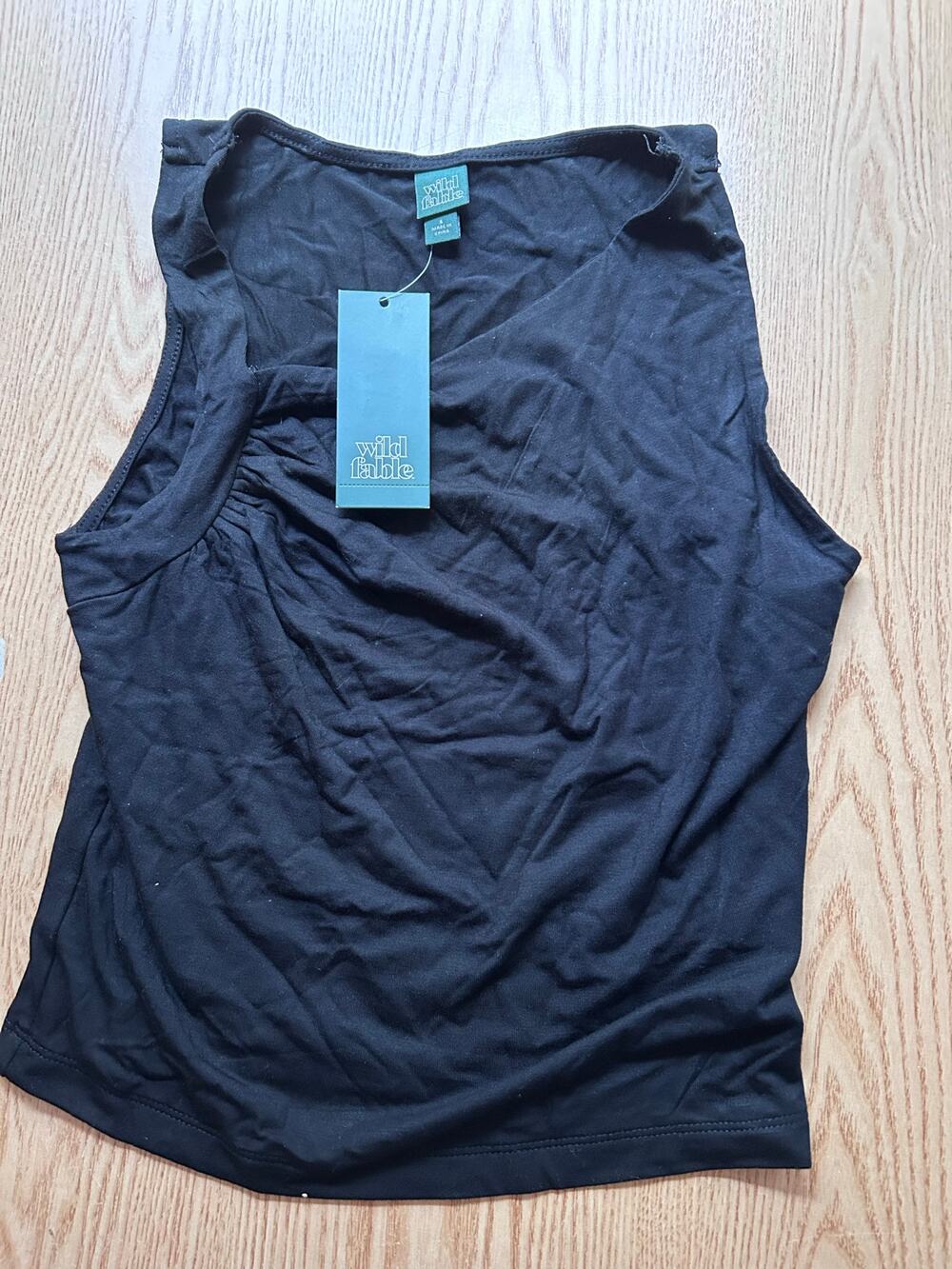 New Women’s Wild Fable Tank Top Lightweight Stretchy Black size Small